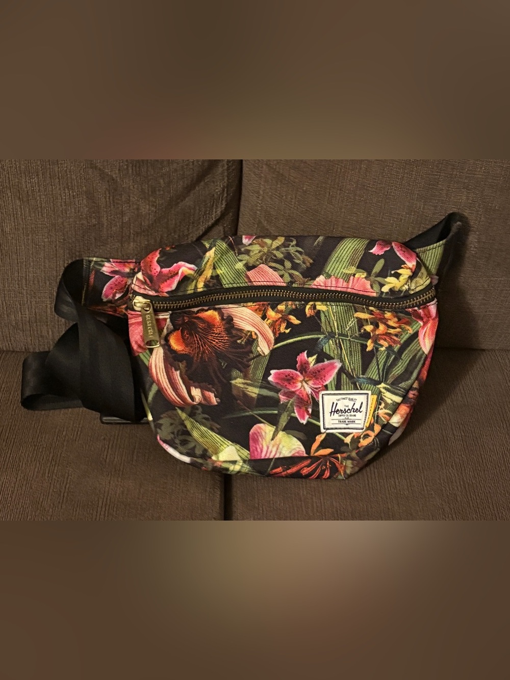 Herschel Fanny Pack Hoffman Tropical Jungle Print Waist Hip Bag Travel